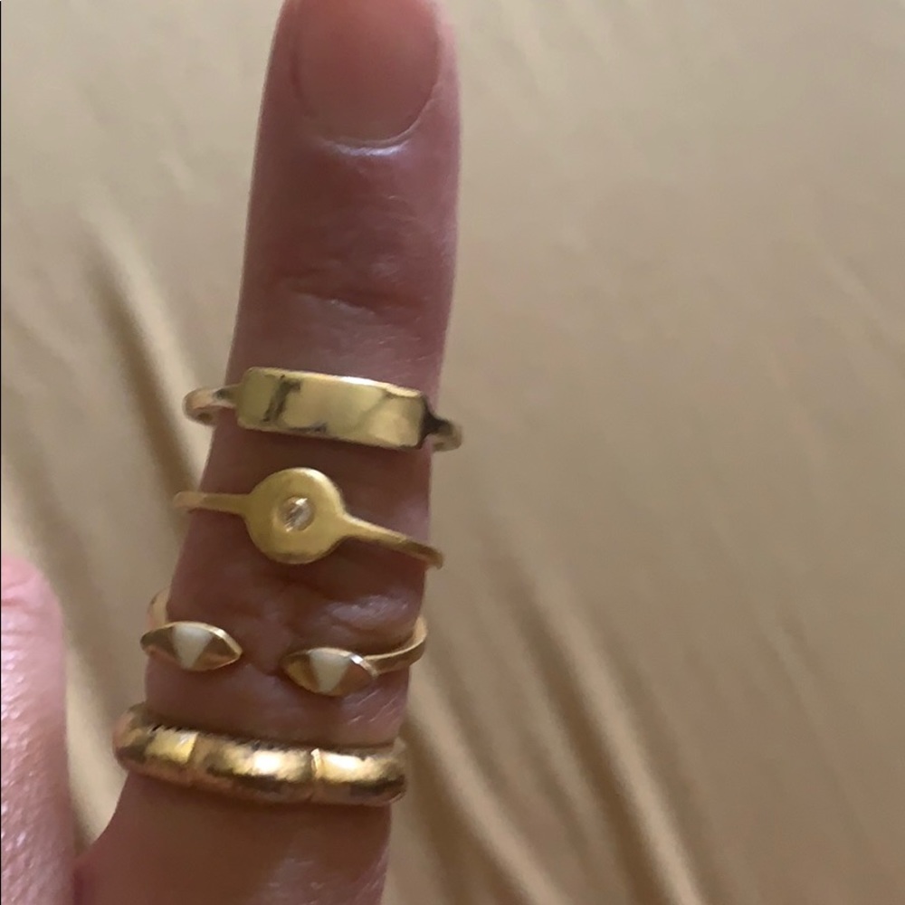 Stack of Madewell rings